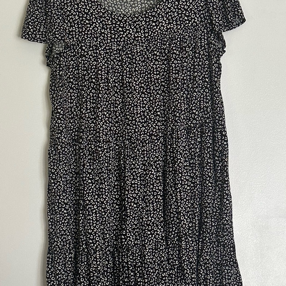 Cathy Jean Black and White Mini Dress